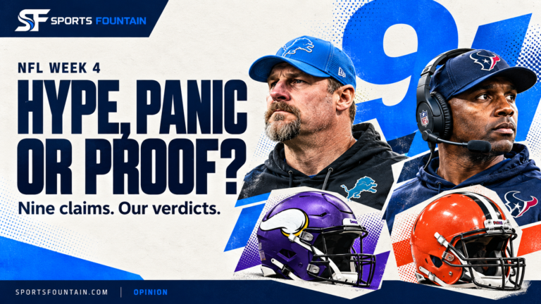 NFL Week 4: Nine Big Claims and Where We Stand